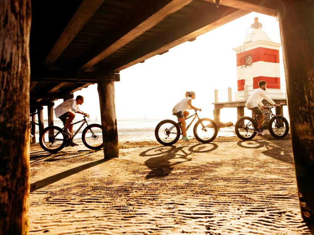 Biciclette in spiaggia Lignano