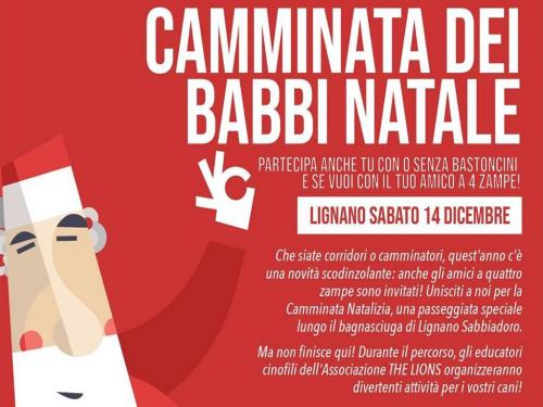 La camminata dei babbi natale