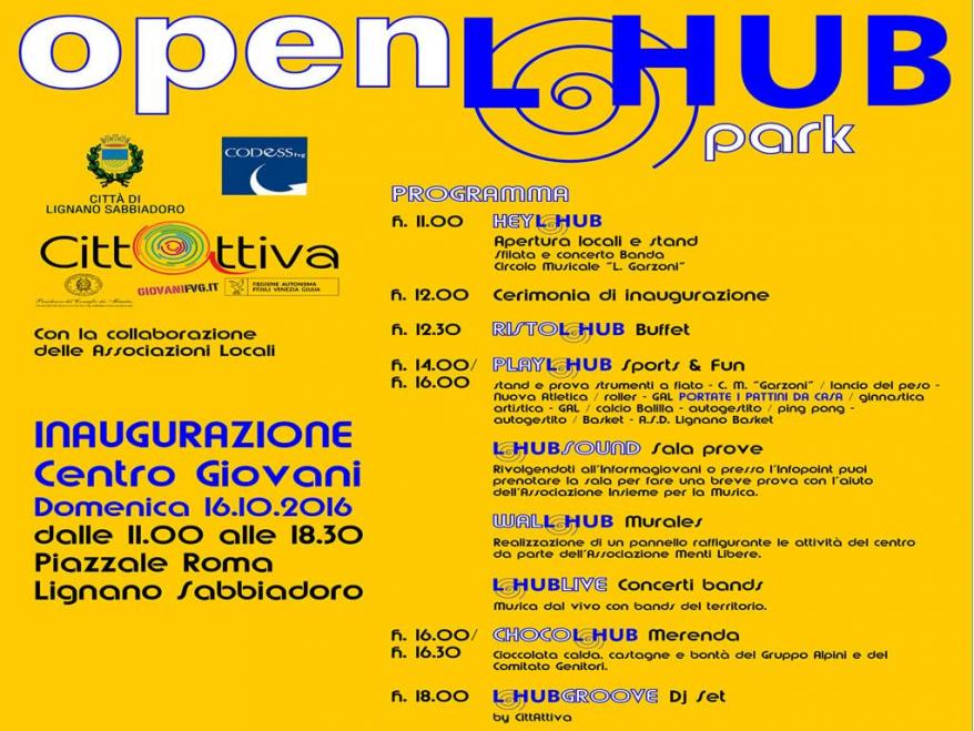 Inaugurazione centro giovani lhub park