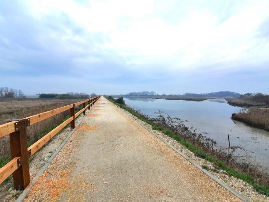 Lavori di prolungamento pista ciclabile - pedonale Lungolaguna
