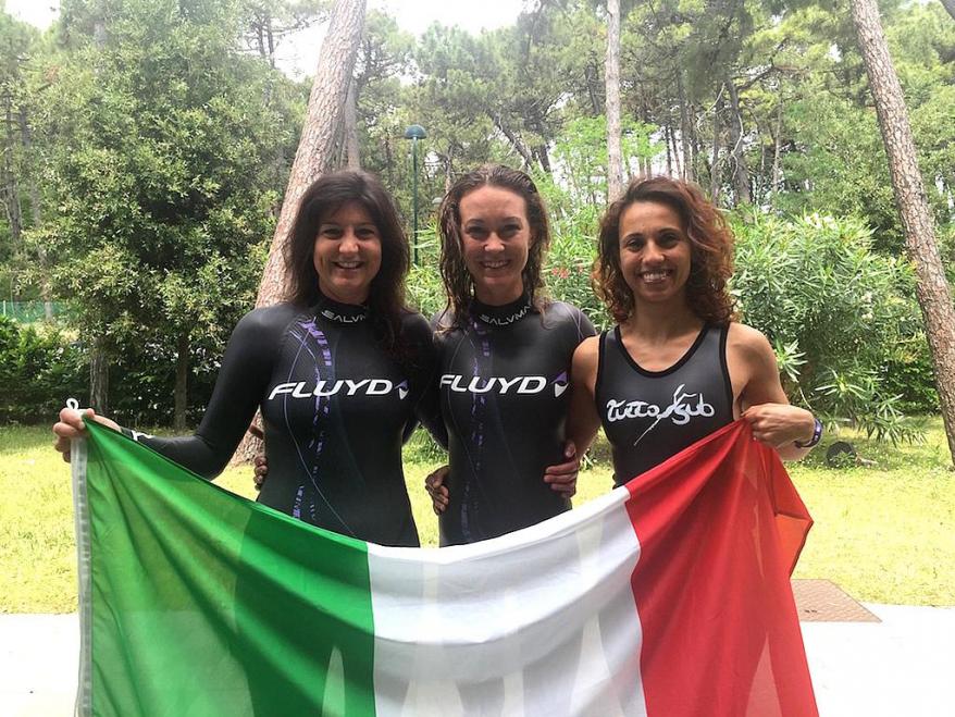Podio femminile tutto italiano ai Mondiali di Apnea