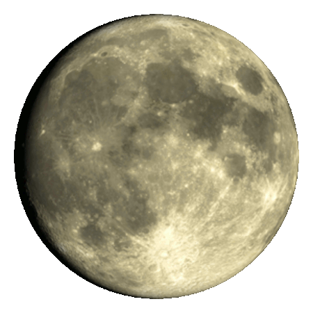 Luna crescente 82% Piena