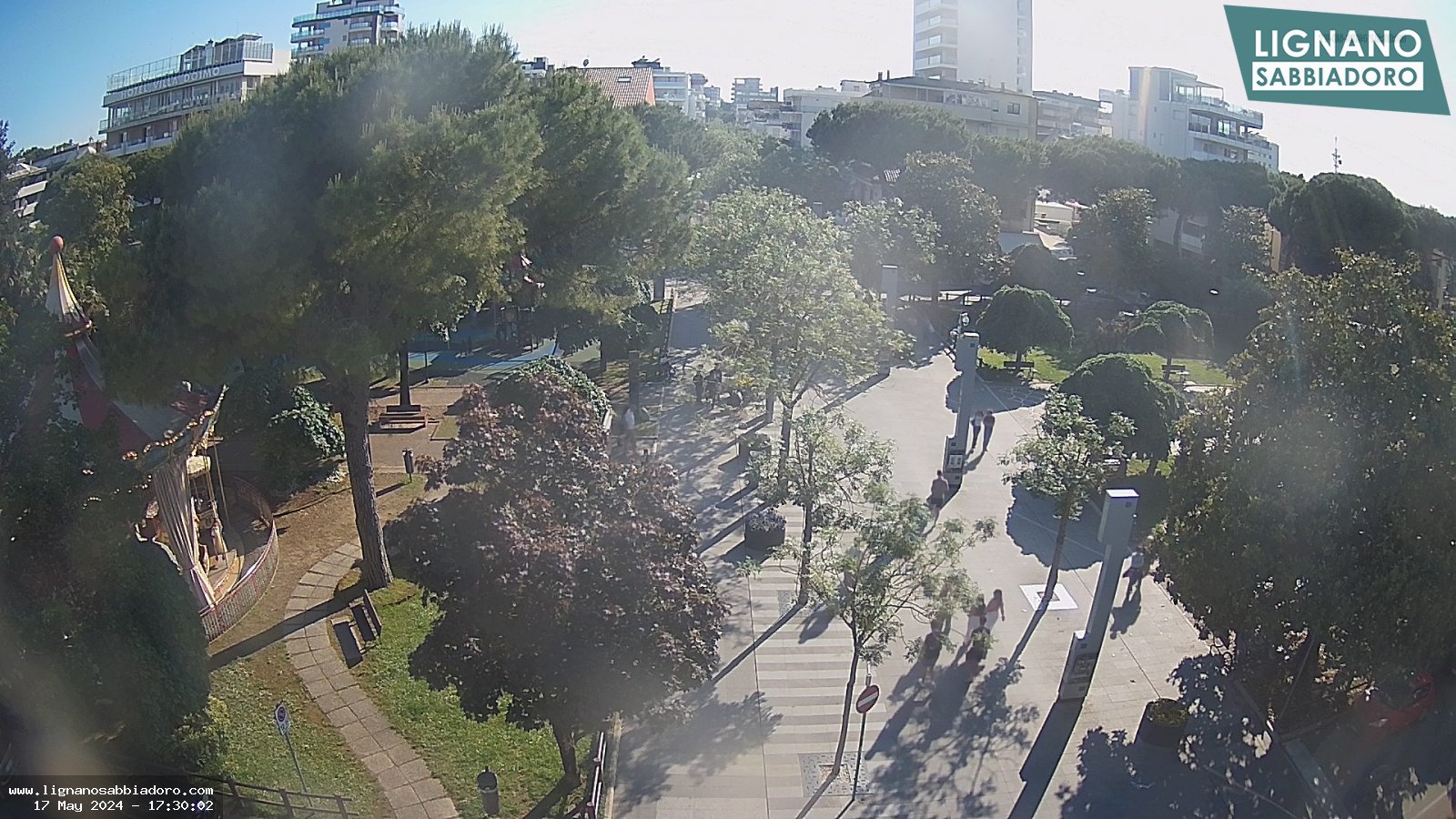 Webcam San Giovanni Bosco Park und Fußgängerzone im Zentrum