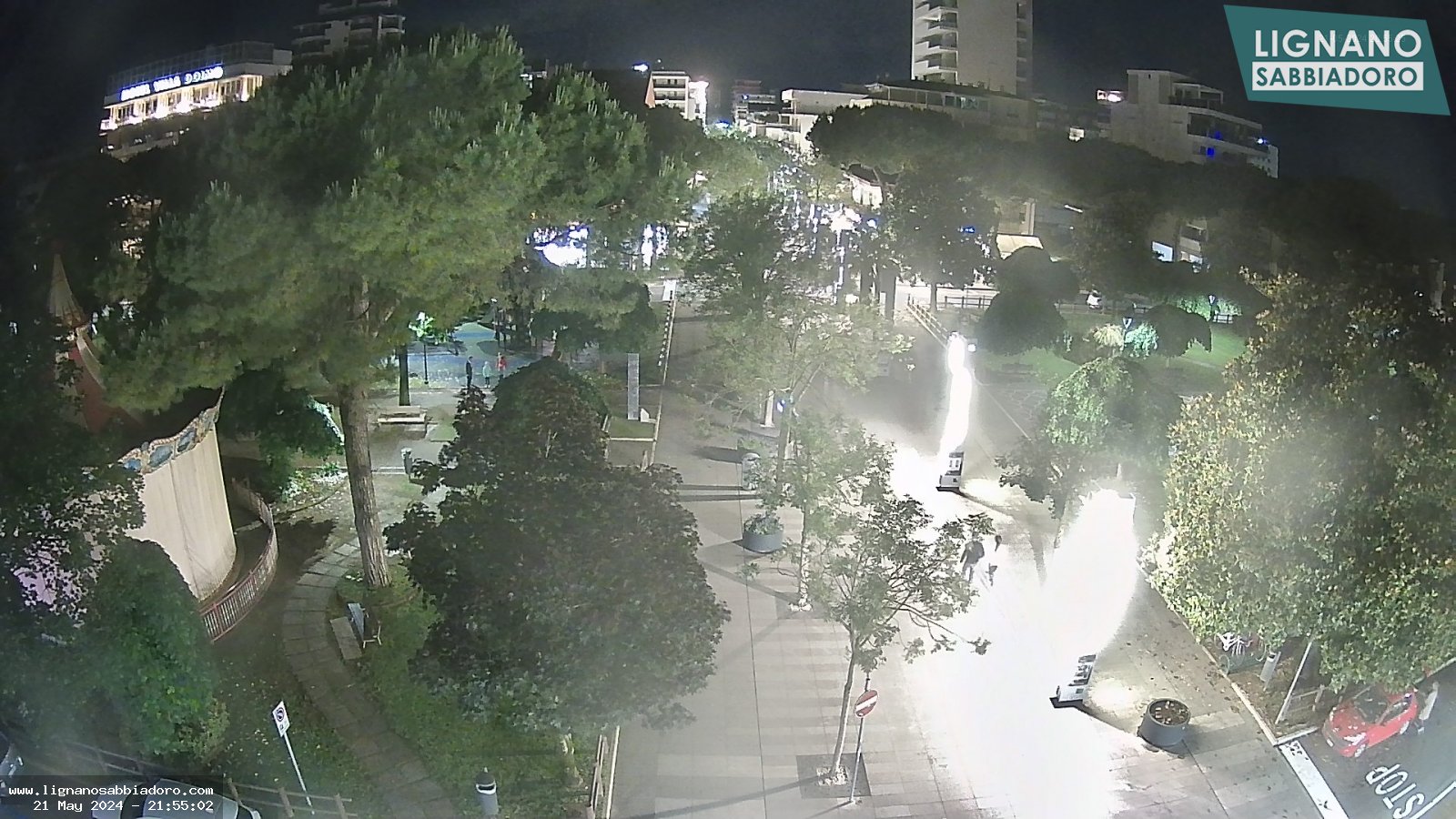 Webcam Parco San Giovanni Bosco e area pedonale in centro
