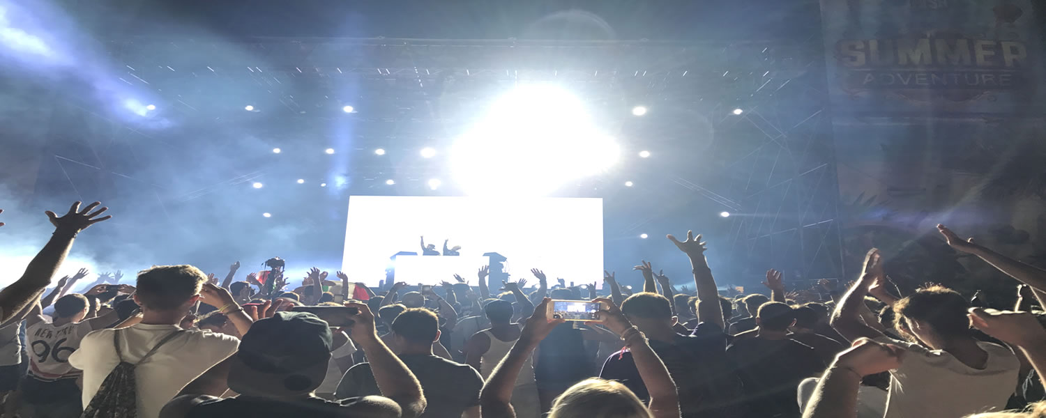 Concerto allo stadio Teghil di Lignano Sabbiadoro