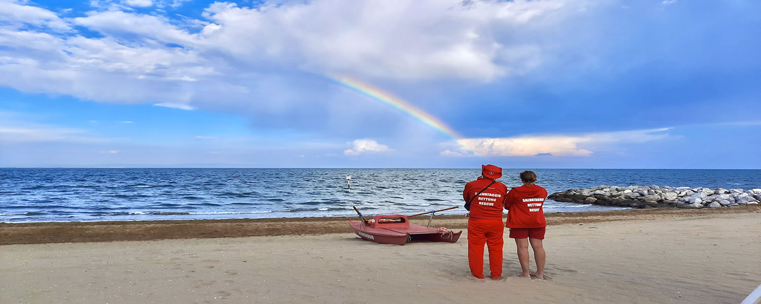 Arcobaleno sul mare a Lignano Sabbiadoro