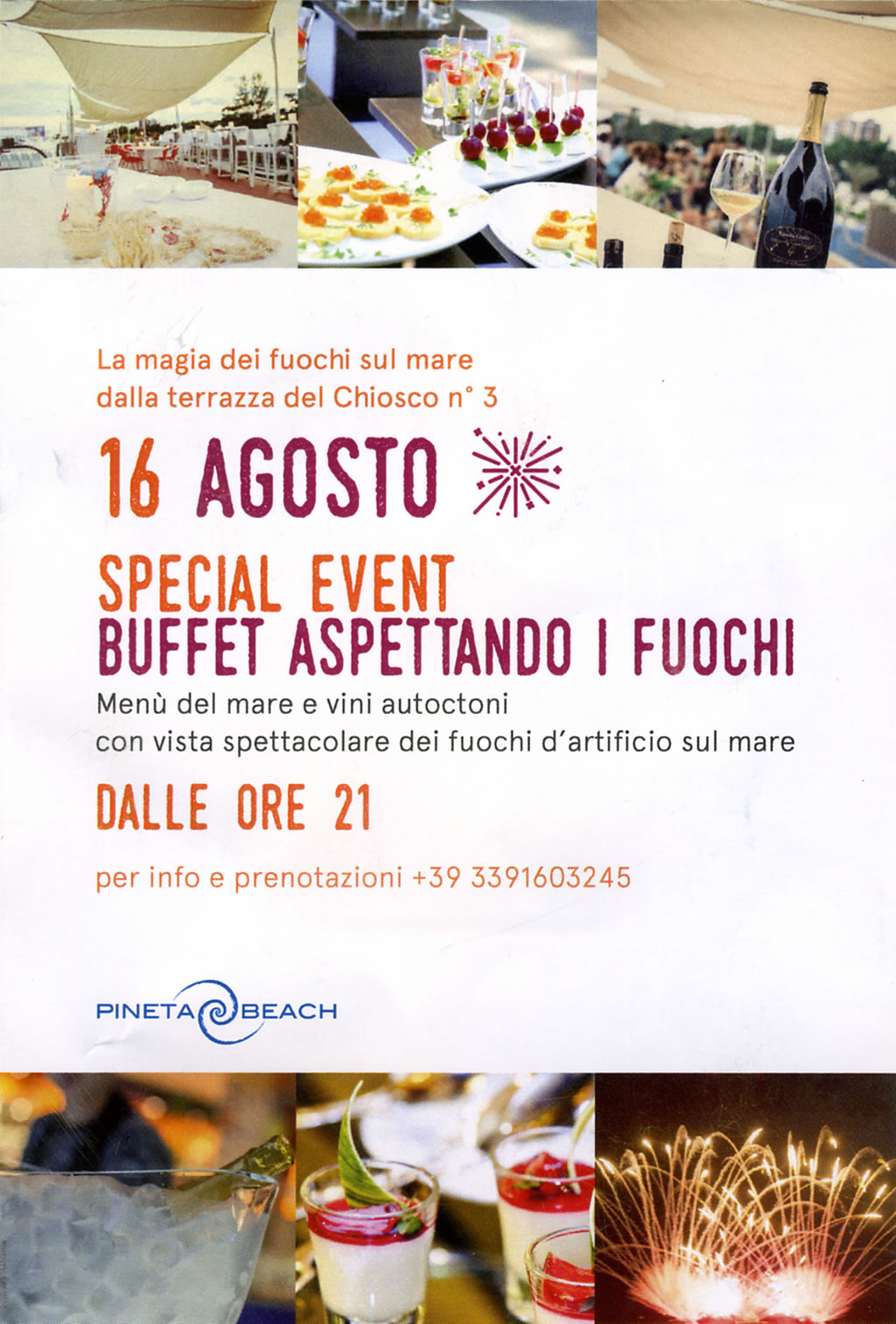 Biffet aperitivo - aspettando i fuochi a Lignano Pineta