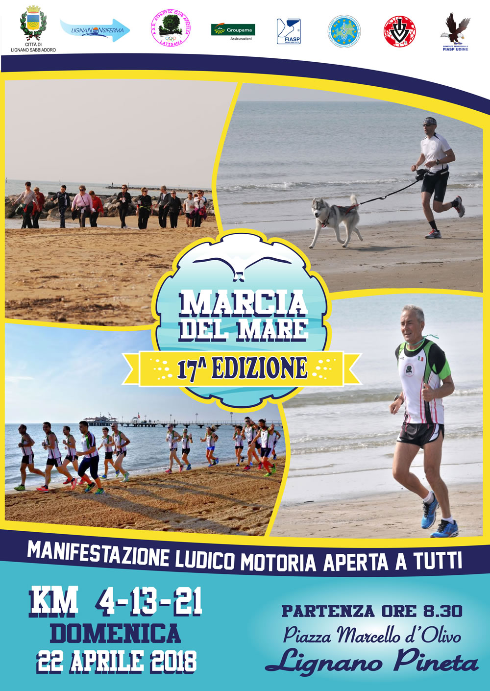 Marcia del mare Lignano