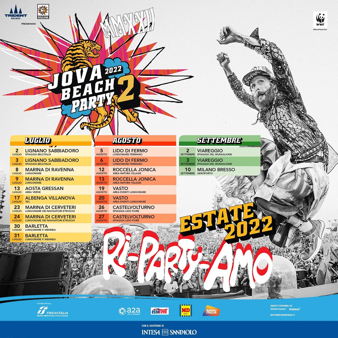 Programma date Jova beach party 2022