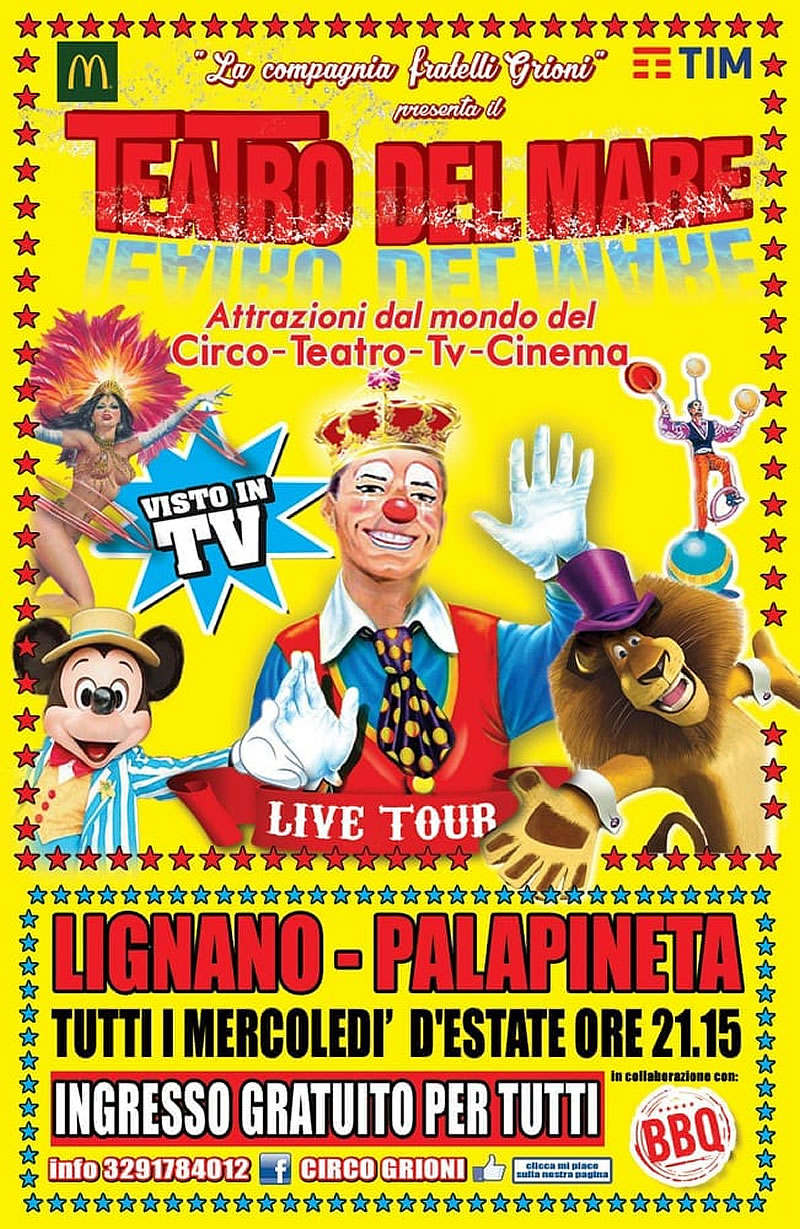 Teatro del mare Lignano Pineta: Circo Junior